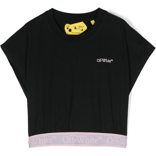 Off-White Kids t-shirt con stampa - nero
