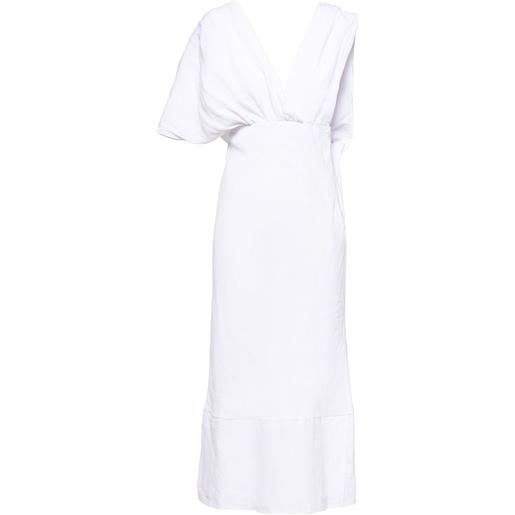 Miu Miu abito con scollo a v - bianco