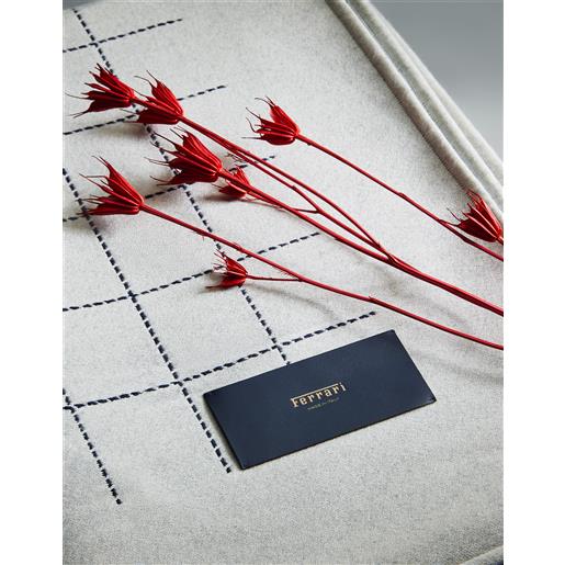 Ferrari coperta in lana bicolor - sciarpe e guanti oltremare os