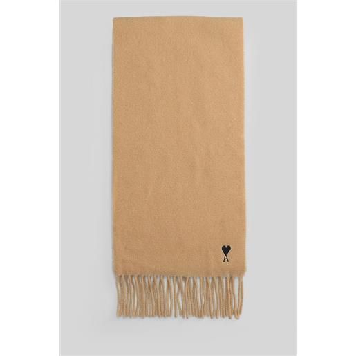 Ami Paris sciarpa in lana cammello