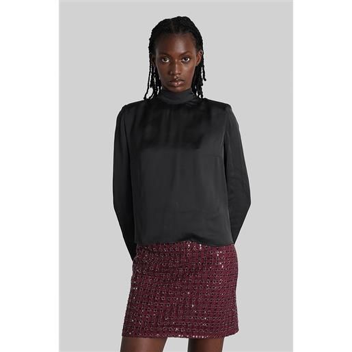 Rotate blusa in poliestere nera