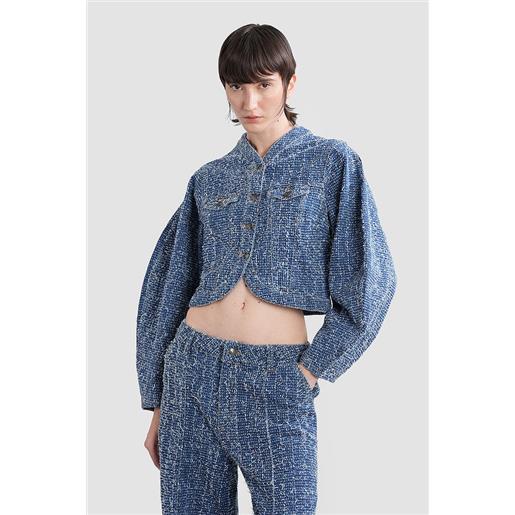 Rotate giacche denim in denim blu