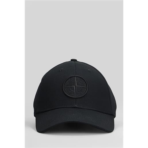Stone Island cappello in cotone nero