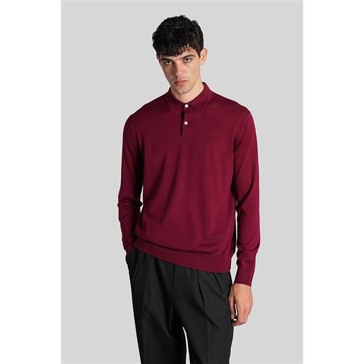 Ballantyne polo in lana rossa