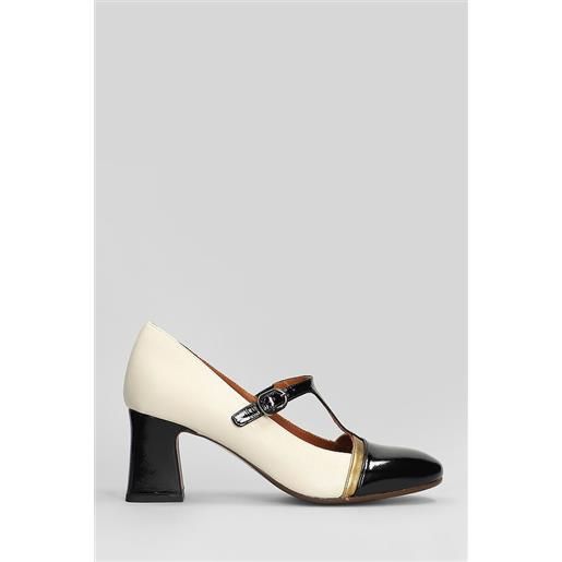 Chie Mihara decollete felinor in pelle nera