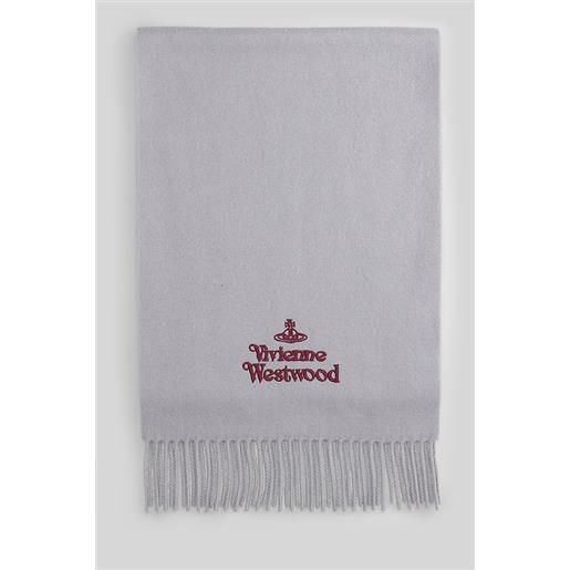 Vivienne Westwood sciarpa in lana grigia