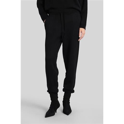 Loulou Studio pantalone hespero lds in cashmere nera