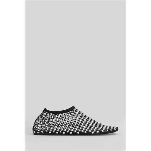 Christopher Esber ballerine minette bezeled mesh in nylon nero