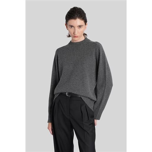 Loulou Studio maglia baltra lds in cashmere grigia