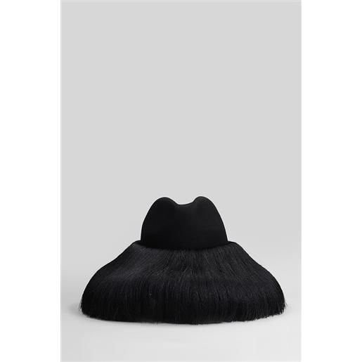 Comme des Garcons cappello in lana nera