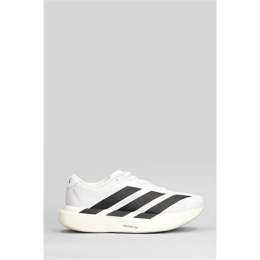 Adidas sneakers adizero evo sl in tessuto bianco