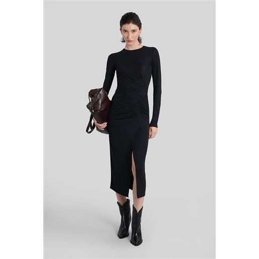 Marant Etoile abito lungo jelina in modal nero