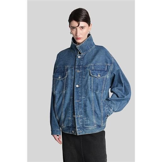 VETEMENTS giacche denim in cotone blu