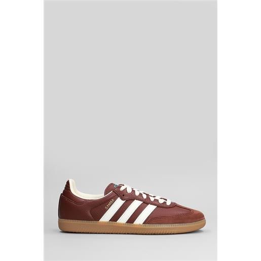 Adidas sneakers samba og in pelle marrone