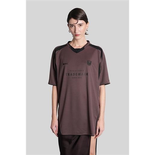 VETEMENTS t-shirt in poliestere marrone
