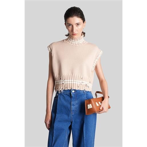 Marni maglia in cotone rosa