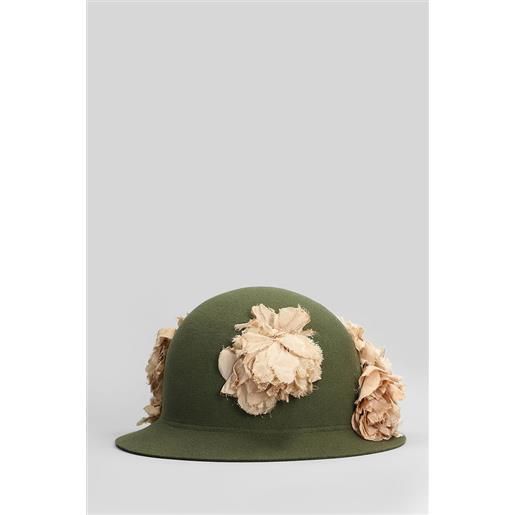 Comme des Garcons homme plus cappello in lana verde