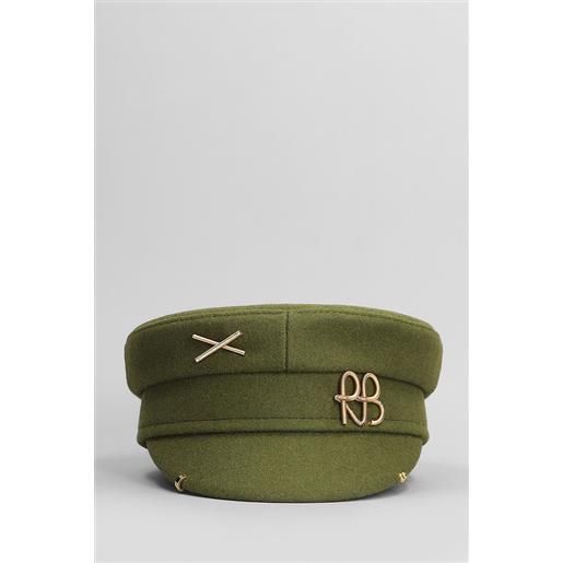 Ruslan Baginskiy cappello piercing-inspired in lana verde