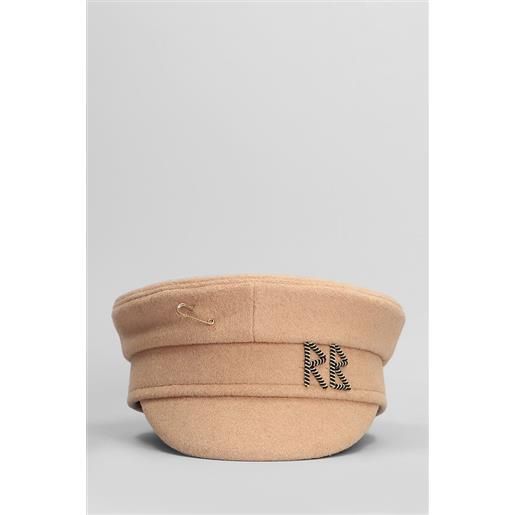 Ruslan Baginskiy cappello safety-pin in lana beige