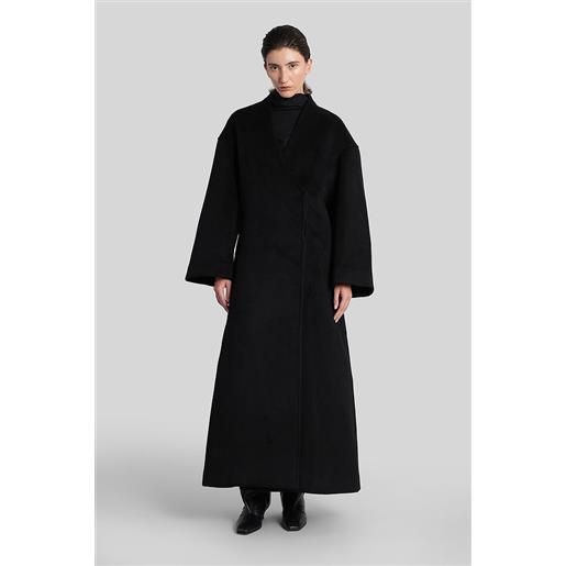 Entire Studios rondo coat in lana nera