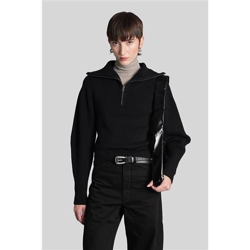 LEMAIRE felpa in lana nera