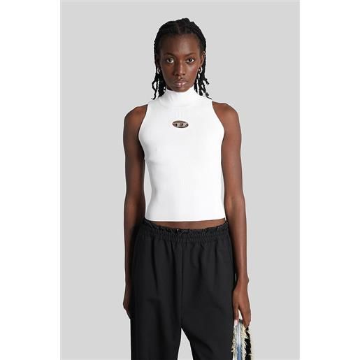 Diesel topwear m-onervax-top in viscosa bianca