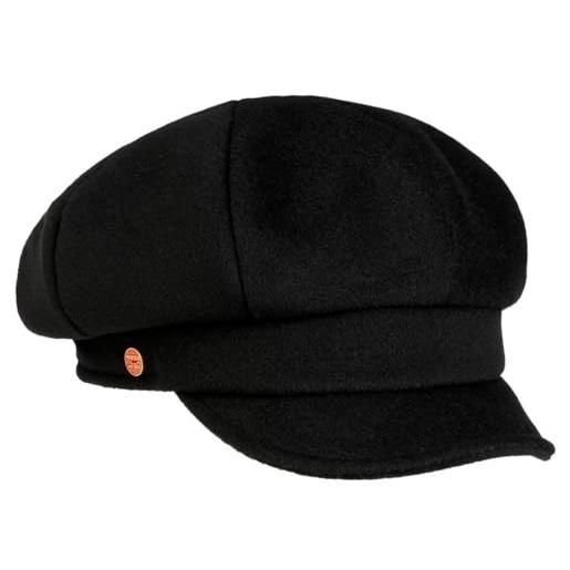 MAYSER berretto newsboy donna berretti da cappelli invernali l (59-60 cm) - nero