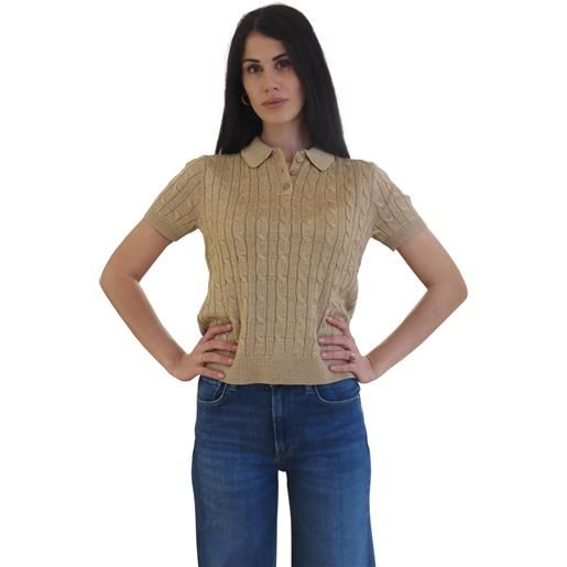 Maglia oro metallic con trecce