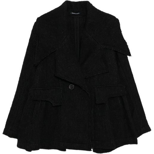 Rundholz giacca doppiopetto - nero
