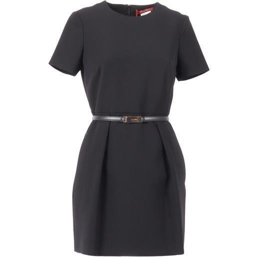 Max Mara kefalos belted mini dress - nero
