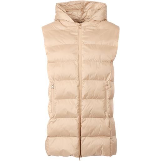 Max Mara gilet imbottito con cappuccio - toni neutri
