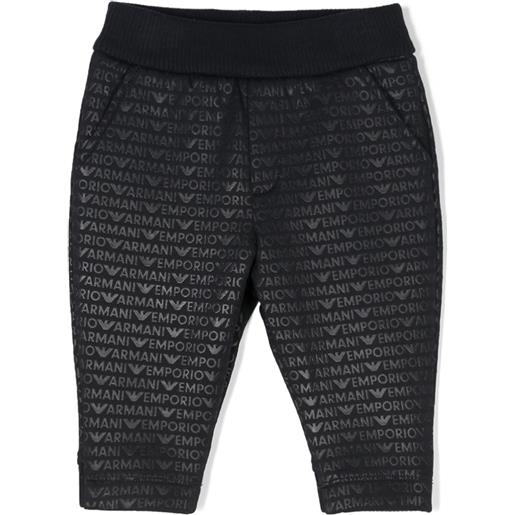 Emporio Armani Kids pantaloni con stampa - blu