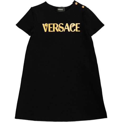 Versace Kids abito con logo - nero