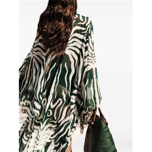 Johanna Ortiz kimono amazon con stampa - verde