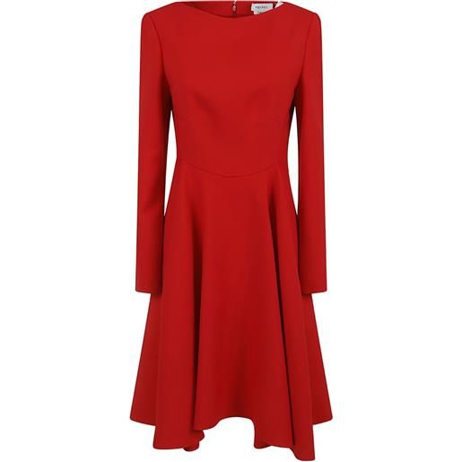 Alexander McQueen abito a maniche lunghe - rosso