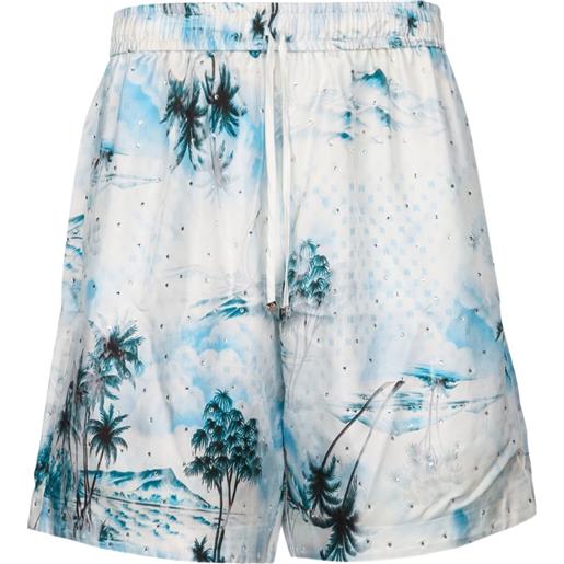 AMIRI shorts con stampa - bianco