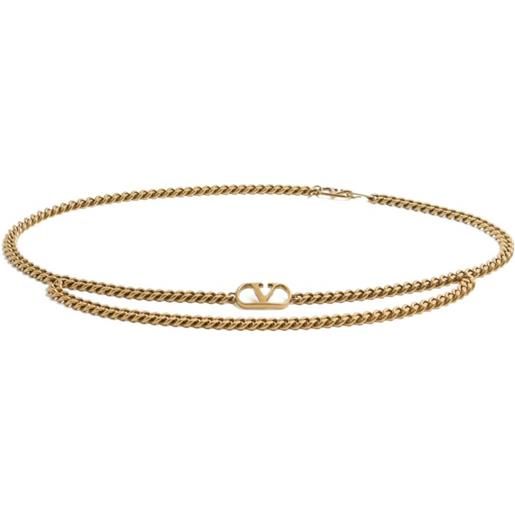 Valentino Garavani cintura a catena vlogo signature - oro
