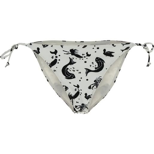 Prada slip bikini con stampa - bianco
