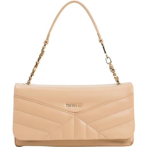 TWINSET borsa a spalla piccola twinset in pelle sintetica con manico regolabile