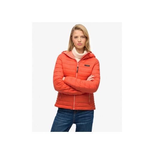 Superdry per donna. W5011970a giacca imbottita fuji lite coral [3294026], casual, poliestere, corallo