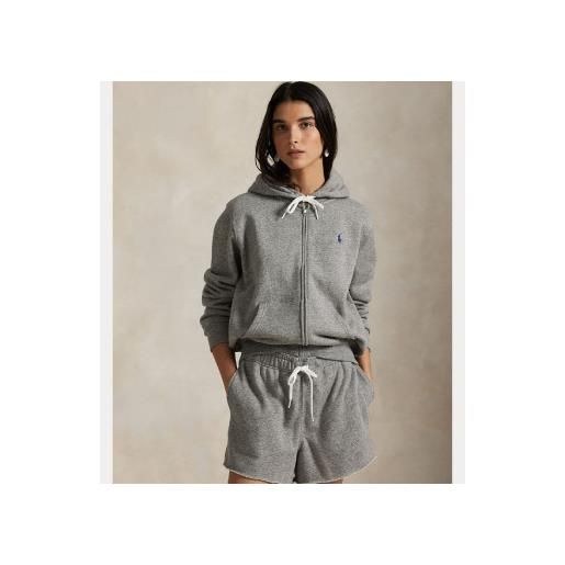 Polo Ralph Lauren per donna. 211971699004 felpa grigia con zip intera [3304979], casual, grigio, cotone