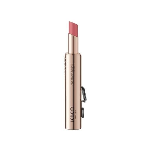 Kiko milano one magic touch lip stylo 06, rossetto idratante demi matte con apertura scorrevole in un tocco