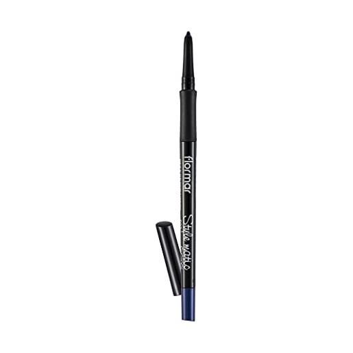 Flormar style matic eyeliner nero - matita occhi automatica waterproof a lunga durata, eyeliner nero intenso con punta morbida e precisa, matita nera occhi ideale per kajal, s05 blue velvet