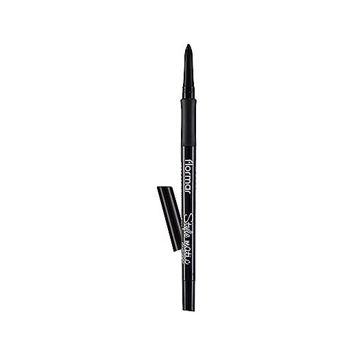 Flormar style matic eyeliner nero - matita occhi automatica waterproof a lunga durata, eyeliner nero intenso con punta morbida e precisa, matita nera occhi ideale per kajal, s02 new black