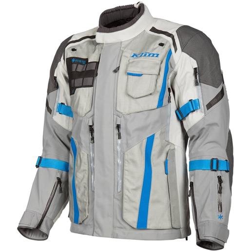 KLIM - giacca KLIM - giacca badlands pro cool gray / electric blue lemonade