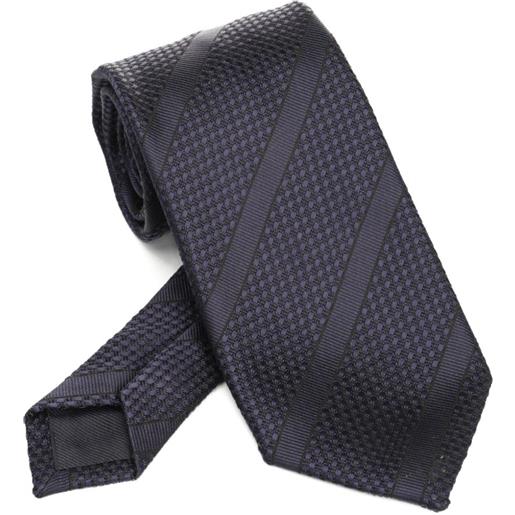 TOM FORD cravatta a righe - blu