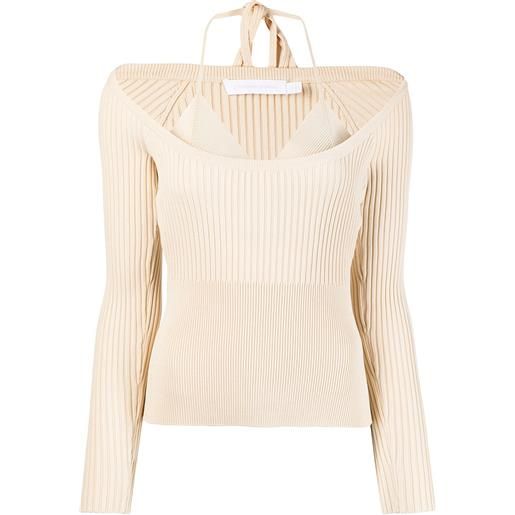 Simkhai maglione con scollo ampio - toni neutri