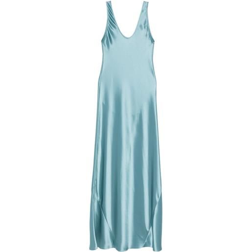 Galvan London abito lungo valletta - blu