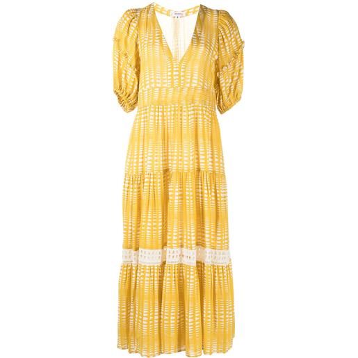 lemlem abito welele con stampa - giallo