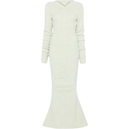 Rick Owens abito luna lungo - verde